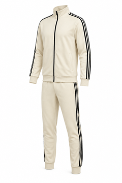 ZC CLASSIC CREAM THREE-STRIPE TRACK SUIT