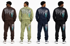 ZC URBAN GRAFFITI STAR-DRIP TRACK SUIT