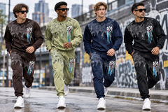 ZC URBAN GRAFFITI STAR-DRIP TRACK SUIT